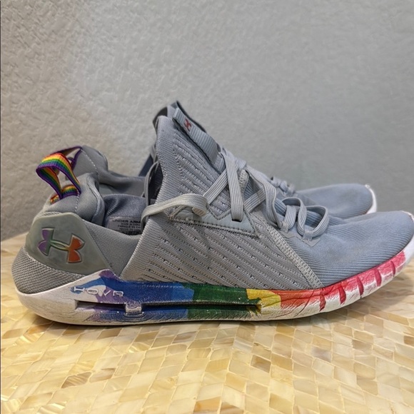 Under Armour Gray Multicolor Sneakers 9.5 - Picture 1 of 15